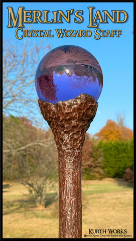 1. Merlin's Land Crystal Wizard Magic Staff 5