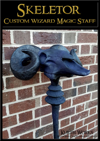 Skeletor Custom Wizard Magic Fantasy He-Man Staff