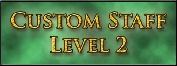 Custom Magic Wizard Staff Level 2