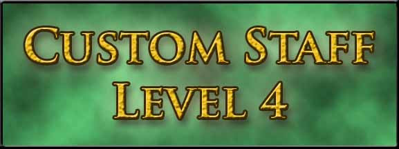Custom Magic Wizard Staff Level 4
