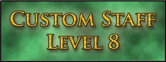 Custom Magic Wizard Staff Level 8