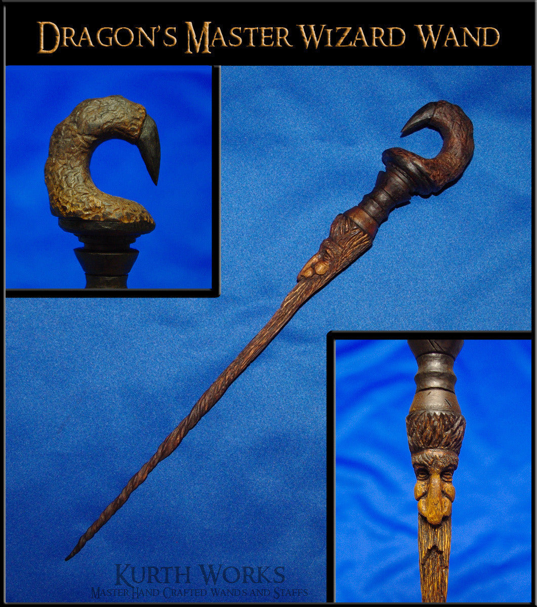Dragon's Master Wizard Magic Wand | Kurth Works