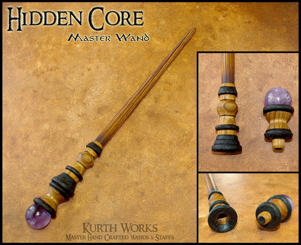 Hidden Core Amethyst Wizard Magic Wand