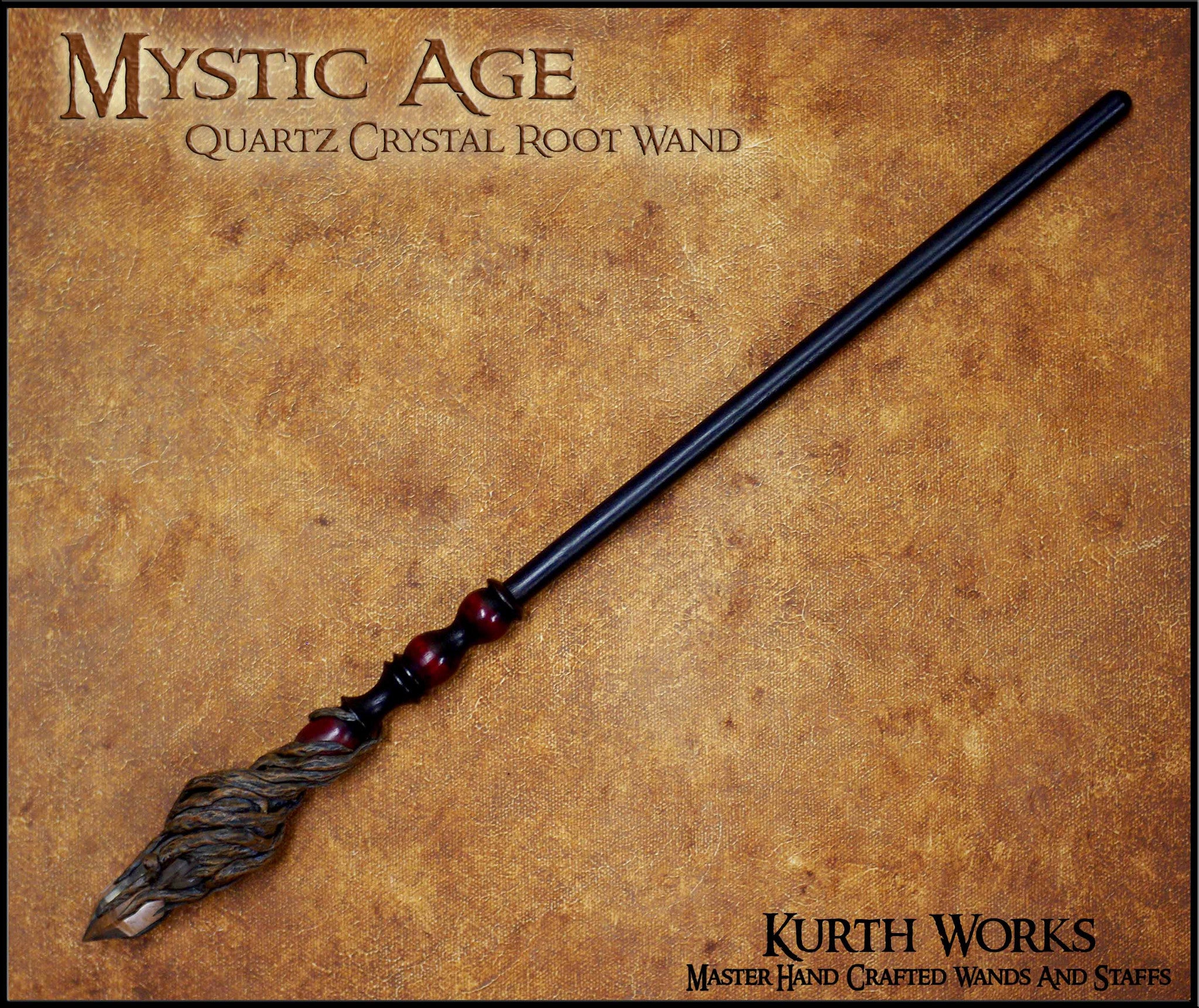 Mystic Age Quartz Crystal Point Wizard Magic Wand