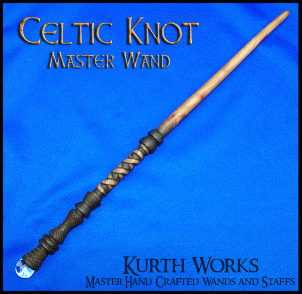 Celtic Knot Wizard Crystal Magic Wand