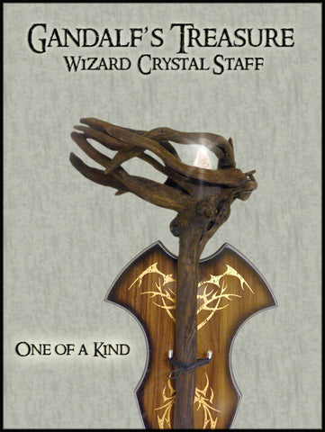 Gandalf's Treasure Magic Wizard Crystal Staff
