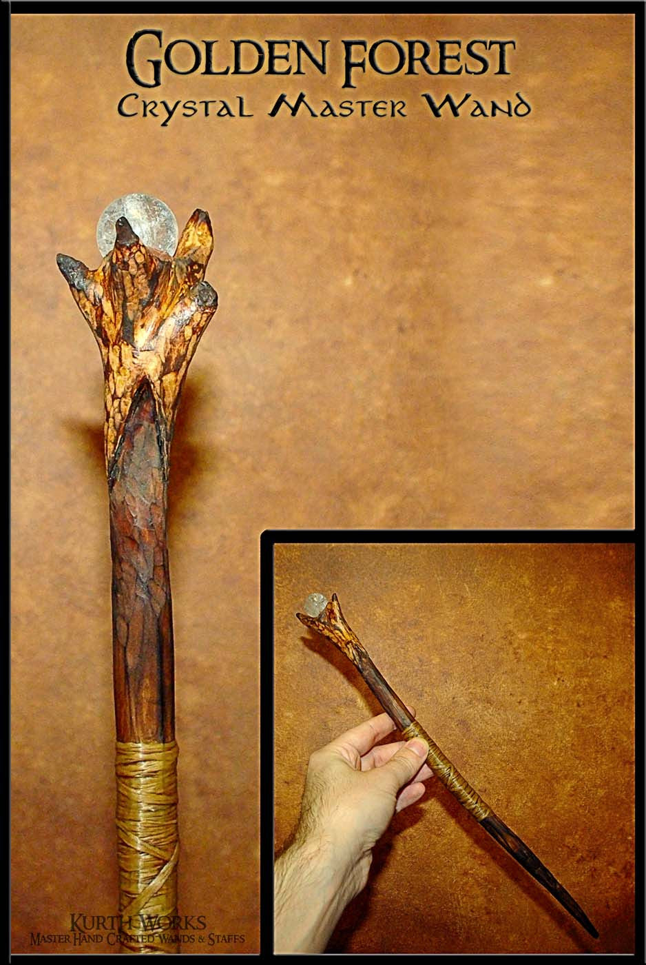 Golden Forest Master Crystal Wand 1